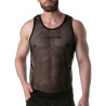 LEADER Débardeur en mesh TANK TOP Noir